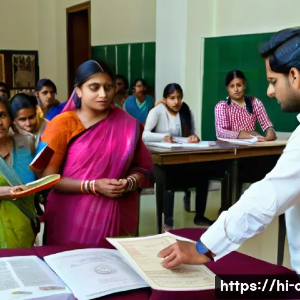 문화예술사 자격증의 역사와 배경 - A vibrant classroom scene at a prestigious Indian cultural institute where diverse students, dressed...