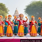 Home 21 문화예술사 자격증에 대한 Q A - A vibrant cultural festival scene in India showcasing traditional folk art performances, with artist...